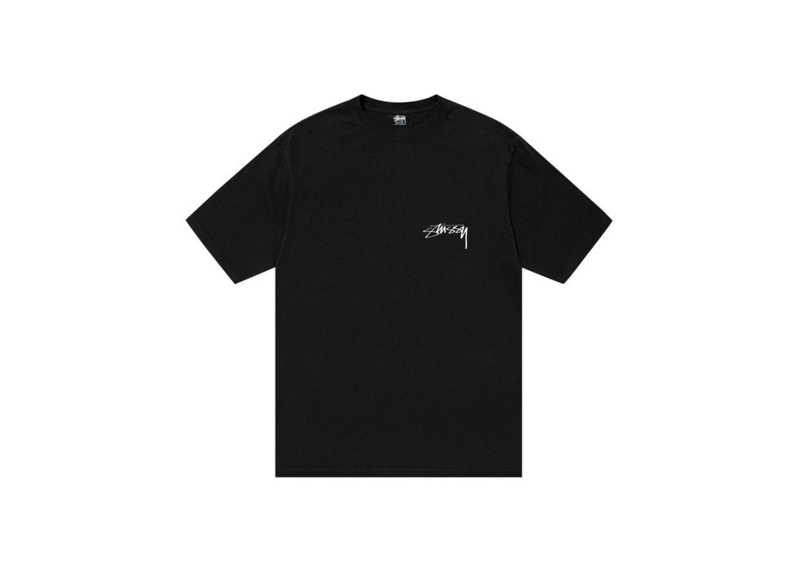 Stussy Arachnid Pigment Dyed Tee Black