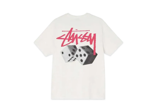 Stussy Roll the Dice Pigment Dyed Tee Natural