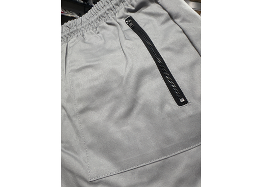 Twill Elastic Bottom Pants Cool Grey
