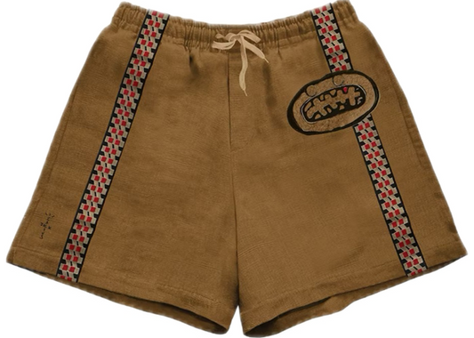 Travis Scott Stripe Short Brown