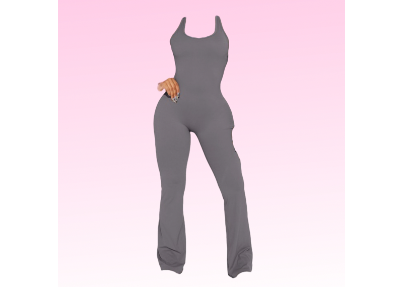 Her Way Jumpsuit - Grey