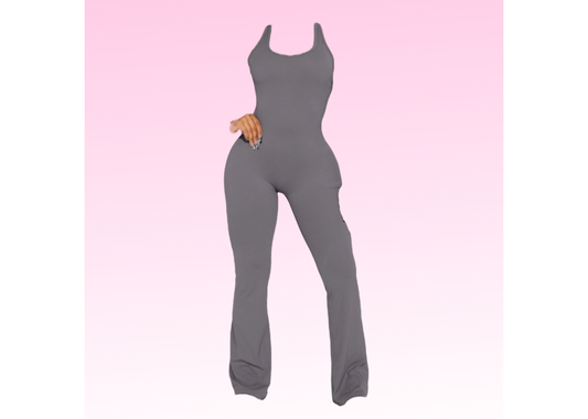 Her Way Jumpsuit - Grey
