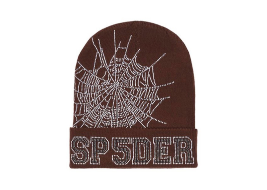 Sp5der Web Beanie Brown