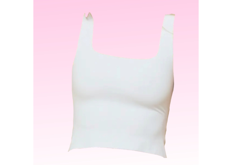 Soft Smoothing Squareneck Top - White