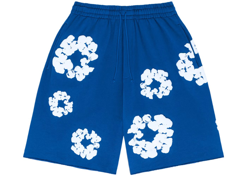 Denim Tears Cotton Wreath Sweatshorts Royal Blue