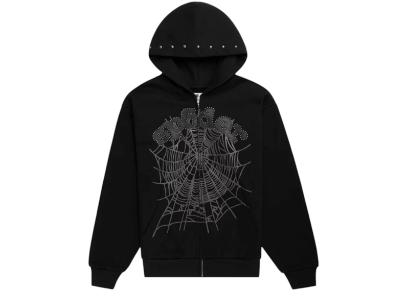 Sp5der Web Zip Up Black OG