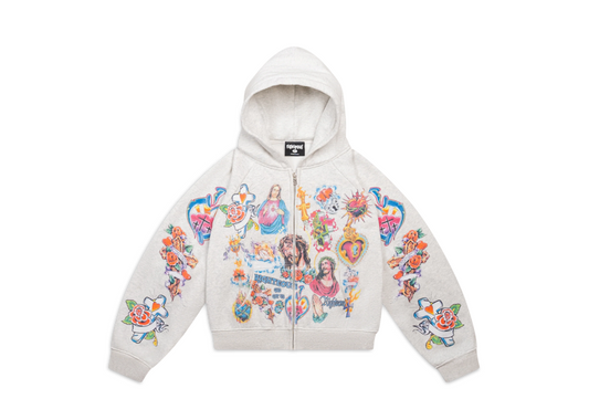 Righteous Risen King Zip Up (Cream)