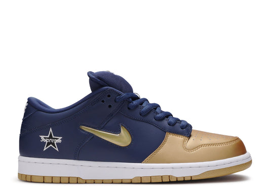 Supreme x Dunk SB Low QS Metallic Gold