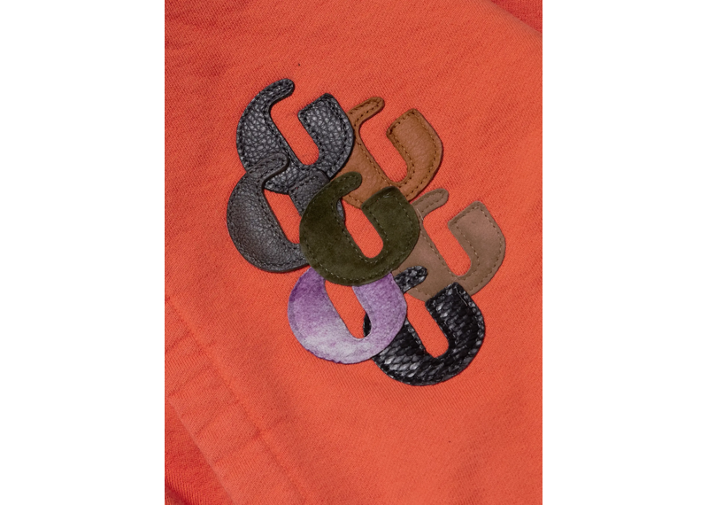 Gallery Dept Logo-Print Appliqued Cotton-Jersey Hoodie