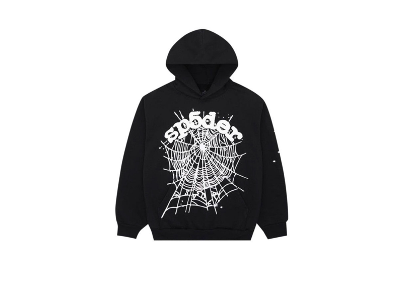 Sp5der OG Web Hoodie Black