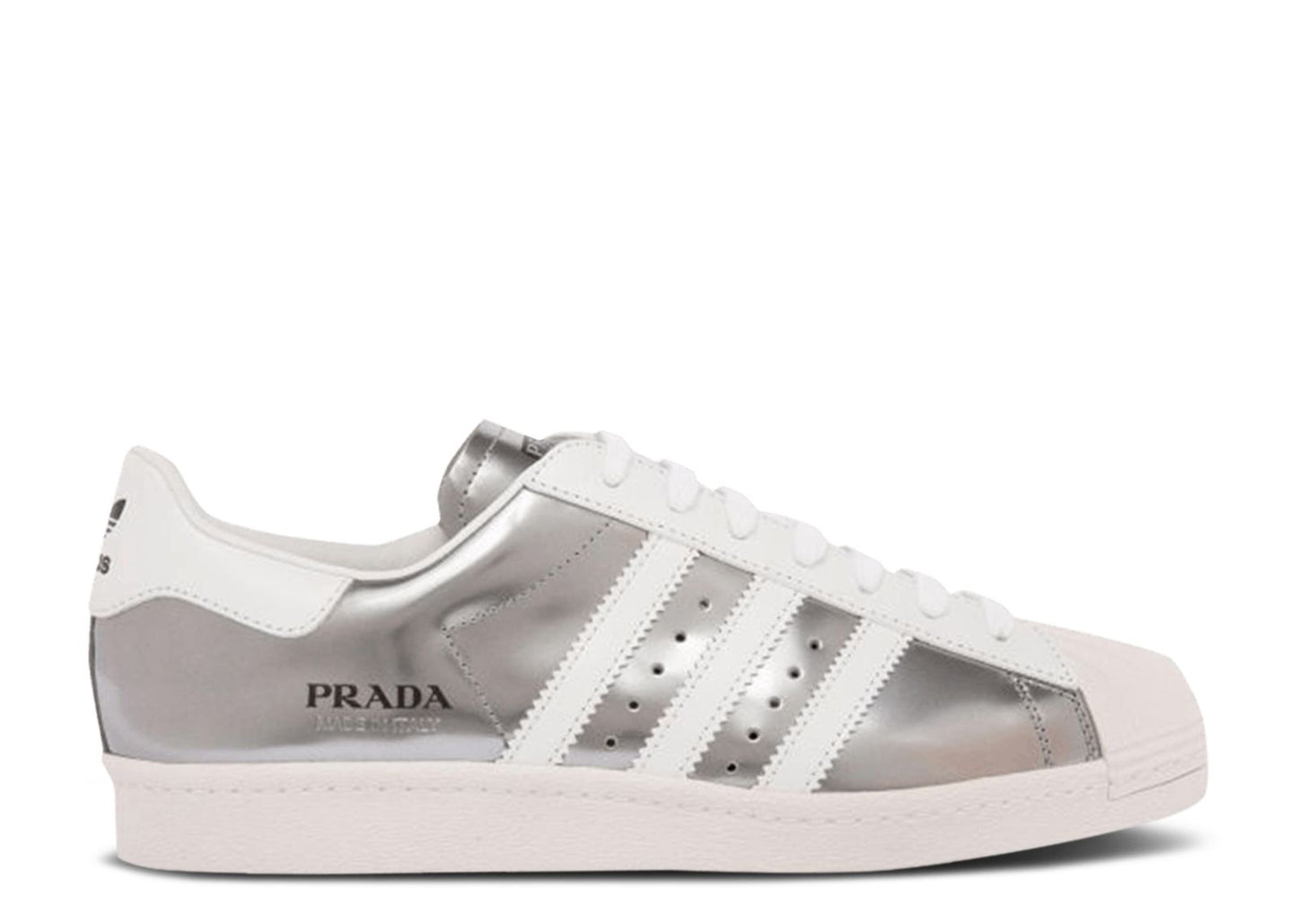 Prada x Superstar Silver Metallic
