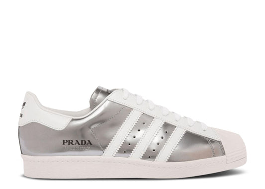 Prada x Superstar Silver Metallic