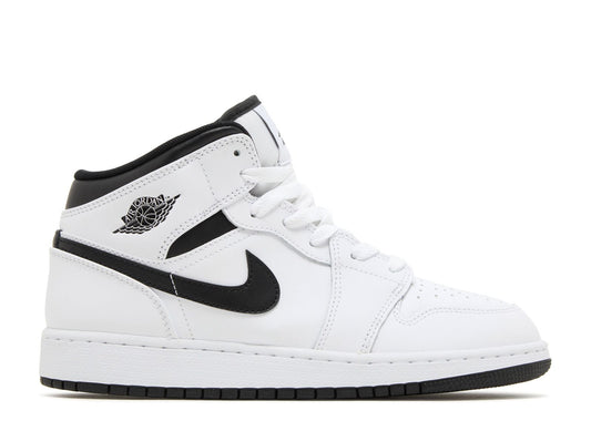 Air Jordan 1 Mid GS White Black