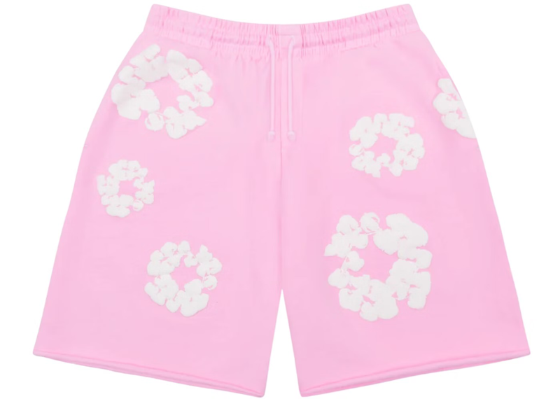 Denim Tears Wreath Sweat Shorts Powder Pink