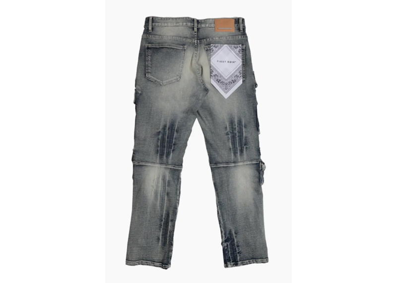 Utility Cargo Multi Denim Pants Stone Tint
