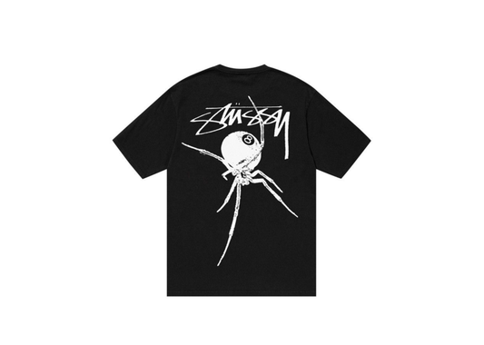 Stussy Arachnid Pigment Dyed Tee Black