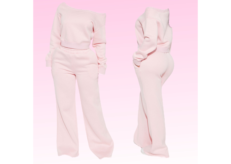 Just A Girl Pink Set