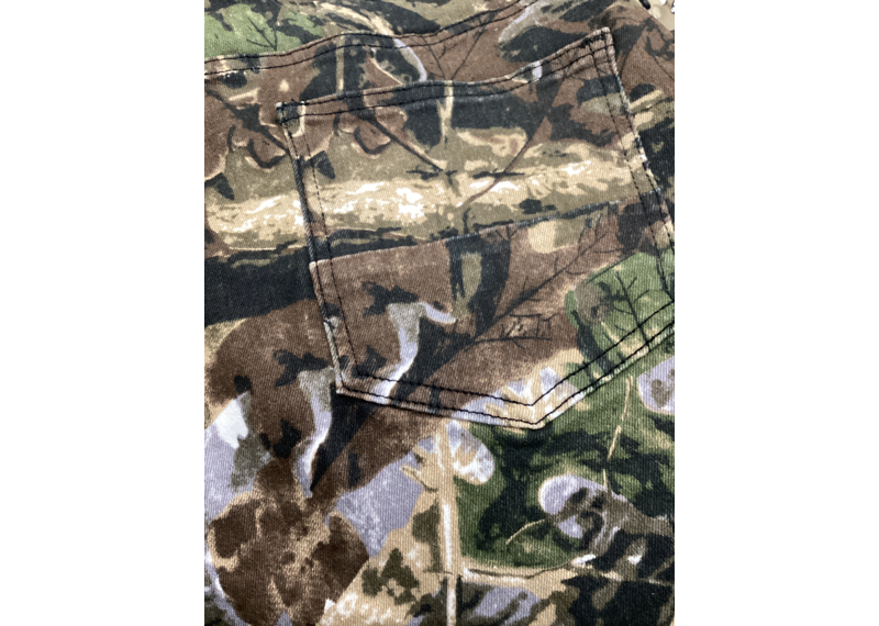 Flare Denim Pants Hunters Camo