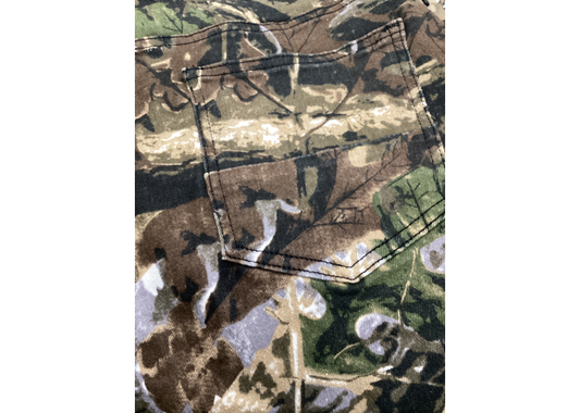 Flare Denim Pants Hunters Camo