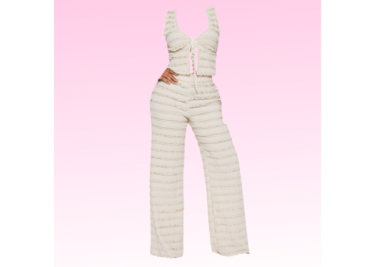 So Dreamy Ruffled Textured Set