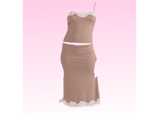 Adore Me Lace Set - Mocha