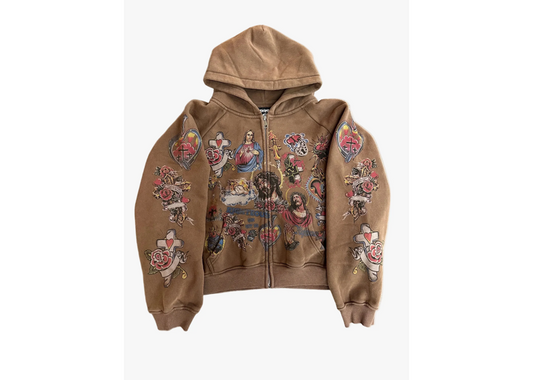 RIGHTEOUS Risen Zip-Up Brown