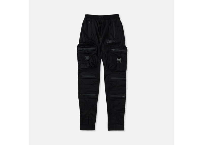 COMBAT NYLON JOGGERS BLACK