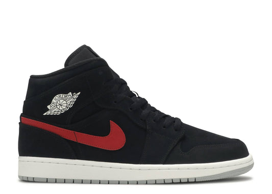 Air Jordan 1 Mid Multicolor Swoosh Black