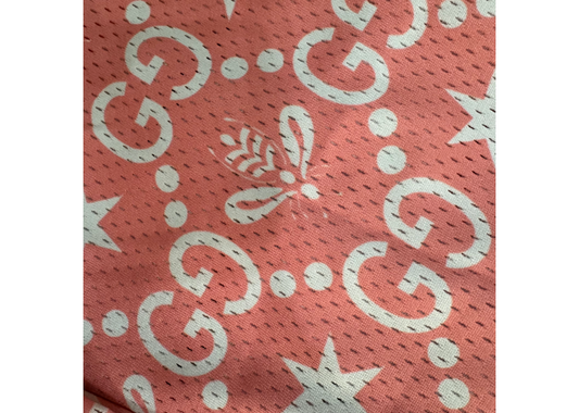 Designer Remade Shorts Peach Bee