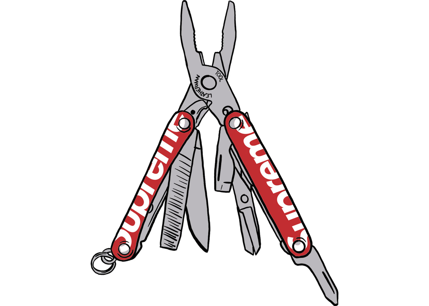 Supreme Leatherman Squirt PS4 Multitool Red
