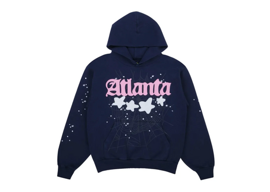 Sp5der Atlanta Hoodie Navy