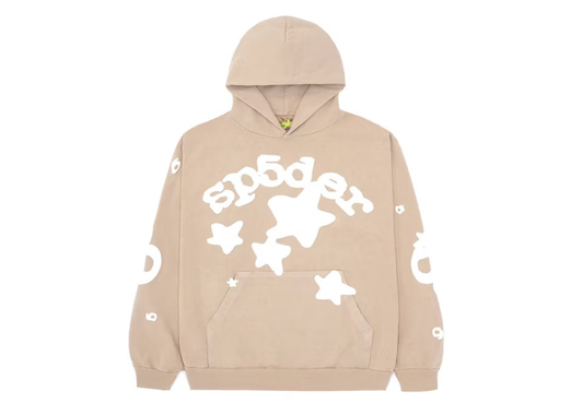 Sp5der Beluga Hoodie Sand