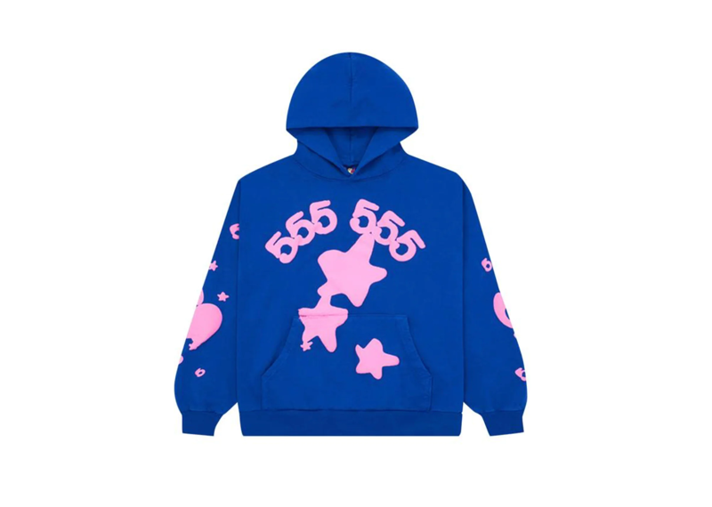 Sp5der Hoodie Blue/Pink